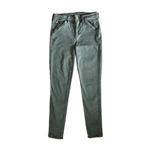 American Eagle Navy Green High Rise Jegging Size Four